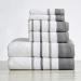 Great Bay Home Noelle Collection 500 GSM Cotton Towel Set - Dark Grey/Light Grey - Buy Online on GoSupps.com