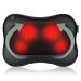Cotsoco Shiatsu back and neck massage device with soothing warmth-depth tissue massage pillows with 3D cage electrical shoulder massage device for relieving muscle pain