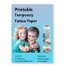Printable Temporary Tattoo Paper 5 Sheets 8.5x11 inch Transfer Tattoo Decal Paper for Inkjet & Laser Printer DIY Your Image Transfer Sheet for Skin