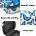Blue Butterfly Print Menstrual Cup & Pad Storage Bag - Portable Sanitary Napkin Pouch - Color 8 - Buy Online on GoSupps.com