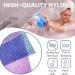 BENIFILE African Net Sponge 4 Pieces Exfoliating African Wash Net Cloth Bath Sponges for Men Women Adults 31.5 Inch Long Skin Smoother African Scrub Net Back Scrubbers for Use in Shower - Buy Online on GoSupps.com