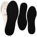 2 Pairs Kids Sole Insoles Shoe Insoles Women Toddler Shoe Filler Children Memory Sponge Insoles Breathable Latex Shoe Inserts  Cutting Size Soft Washable Replacement Insole for Spring Summer (Black)