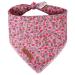 Unique Style Paws Summer Dog Chall Triangle neck triangle for young girls pink strawberry dogs of high -quality hard -wearing fabric Dogs for small medium large dogs and cats S S pink strawberry