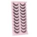 Wiwoseo 3D Cat Eye False Eyelashes - Natural Wispy Fluffy Russian Strips - 10 Pairs, 16MM Clear Band - Buy Online on GoSupps.com