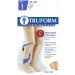 Truform 20-30 mmHg Compression Stockings for Women - Lace Trim Thigh High Closed Toe Beige Large (1 Pair) - International Shipping Available - Buy Online on GoSupps.com