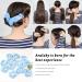 Araluky 12 Pack Blue Velvet Hair Scrunchies for Women - Elastic Thin Hair Bands - Satin Hair Ties - Bulk Hair Accessories - Buy Online on GoSupps.com