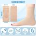 Eurzom 2 Pairs Heel Gel Sleeve for Achilles Tendonitis & Plantar Fasciitis - Light Brown - Buy Online on GoSupps.com