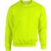 Gildan DryBlend Adult Set-in Crew Neck Sweatshirt (13 Colours) Large Safety Green