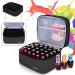 LUXJA Nail Polish Carrying Case - Holds 20 Bottles - Portable Organizer Bag in Black - Buy Online on GoSupps.com