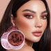 Flower Beauty Blush 3D Rose Petal Blush | 3.5g Natural Highlighting Powder for Daytime Makeup Travel Wedding Photography Summer - Buy Online on GoSupps.com