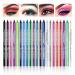 RDGWFB 21 Colors Eyeliner Pen Set  Eyeliner Pencil Set  Waterproof Colorful Eyeliner Kit Long Lasting Eyeshadow Pencil Eye&Lip Liner Professional Eye Makeup Set Pearl Eye Liner for Women