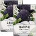 Seed Needs, Black Spanish Radish Seeds - 500 Heirloom Seeds for Planting Raphanus sativus - Cool Weather Crop, Non-GMO & Untreated for an Outdoor Garden (2 Packs)
