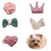 Hayaww 5 PCs hairpins dog arches hair loops Hair clips dog hair clip pet accessories for hair hairpise cat puppy pet hair-hair accessories for small dogs cats puppies (pink)