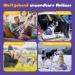 Buy Oouipets Dog & Cat Diapers (3 Pack) - Premium Washable No Leak Eco-Friendly - Size M (Purple) for Comfort & Absorbency - Buy Online on GoSupps.com