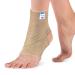 Actesso Ankle Support Sleeve with Strap - The Ultimate Support for Weak Ankles Sprains and Sports Injury. Ideal for Men & Women & Left or Right (L (Pack of 1) Beige) L (Pack of 1) Beige