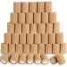 60 Pack Skin Self Adhesive Bandage Wrap Bulk 3 Inch x 5 Yards Cohesive Bandage Vet Wrap Breathable Elastic Self-Adherent Tape for Stretch Athletic Sports Wrist Ankle Dogs Pet Vet Wrap Tan