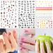 Konsait Mixed Nail Stickers (1200+ Designs) - Flower Animal/Fruit/Mermaid 3D Nail Art Decals for Women, Girls, Kids - Self-Adhesive Tips for Birthday Party Favors - Buy Online on GoSupps.com