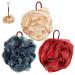 iplusmile 3 Pcs Bath Ball Bath Sponge Tub Scrubber Sponges Exfoliating Bathing Balls Showering Ball Shower Loofah Bath Scrubber Shower Ball Foaming Ball Bath Wipe Soft Travel or