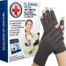 Doctor Arthritis Cotton Open-Finger Arthritis Gloves & Handbook X-Small Grey 1 Pair