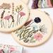 REEWISLY Embroidery Kit for Beginners - 4 Sets, Cross Stitch DIY with Hoops, Plants Flowers Patterns and Threads - Easy Learning for Beginners | Kit S366 - Buy Online on GoSupps.com