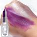 Women's Purple Lipstick Dual Color Shimmer Metallic Purple Silver Lipstick High Pigment Long Lasting Waterproof Shimmering Glossy Moisturizing Matte Finish  - Buy Online on GoSupps.com