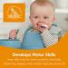 NumNum Baby Spoons Set - Pre-Spoon GOOtensils for Kids 6+ Months - BLW Teething Spoon - Self Feeding Silicone Toddler Utensils - 2 Spoons Lilac/Rosebud - Buy Online on GoSupps.com