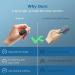 Vibeat Oxylink Wearable Blood Oxygen Monitor - Bluetooth Finger Pulse Oximeter with Audio Reminder & Free App | Rechargeable FSA/HSA Eligible for Continuous Tracking - Buy Online on GoSupps.com