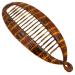 Camila Paris CP3097 French Large Banana Clip Hair Comb, Flexible Banana Clips Hair for Thick Hair Ponytail Holder Interlocking Banana Hair Clips Styling Hair Banana Clips for Women Made in France 7 Inch (Pack of 1) Brown