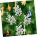 DECHOUS 20pcs Christmas Imitation Berries Christmas Decorations Wreath Flower Garland Tree Branches for Decoration Simulation Berries Branch Fake Berry Christmas Tree Foam Artificial Fruit Silver 19X5X5CM - Buy Online on GoSupps.com