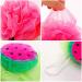 Rocutus Child Bath Shower Sponge Pouf Set with Hooks - 4 Pack Cute Bath Flower Loofahs for Kids - Perfect for Travel - Mixed Colors - Buy Online on GoSupps.com