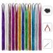 Hair Tinsel Kit Heat Resistant 44 inch Sparkling Shiny Tinsel Hair Extensions Kit 12 Colors Glitter Fairy Hair Tinsel Strands Synthetic Silk Tinsel for Women Girls Kids (3600 Strands)