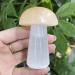 Home Decoration Natural Selenite Crystal Quartz Polished Mushroom Reiki Gypsum Crafts Decoration Stones 1 piece