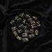 Black Tourmaline Rune Stones Set - 25 Pcs with Elder Futhark Alphabet | Crystal Healing Balancing Runes - 20-25 mm | Gift Home Decor - Buy Online on GoSupps.com