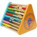Towo Wooden Toy Motor Play Center - Educational Learning Toys for Toddlers 1 Year | Abacus Letters Numbers & Colors | Perfect Birthday Gift - Buy Online on GoSupps.com