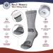 Buttons & Pleats 80% Merino Wool Thermal Socks (3 Pairs) - Men & Women | Cozy Winter Boot Socks | Medium-Large A3-Charcoal - Buy Online on GoSupps.com