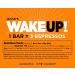 WAKE UP! Vegan Gluten-Free Energy Bar | 250mg Caffeine | Dark Chocolate Flavor | Kosher & Non-GMO | Low Sugar | Dairy, Egg, & Soy Free - Buy Online on GoSupps.com