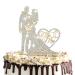 Wedding Cake Toppers Wedding Cake Topper with Rhinestones Wedding Cake Decorations wedding Cake Toppers Bride and Groom for Wedding Engagement Anniversary Valentine's Day (Mr & Mrs)