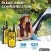 Midland LXT630VP3 36-Channel FRS Two-Way Radio Pair Pack - Up to 30-Mile Range Walkie Talkie with 121 Privacy Codes, NOAA Weather Scan & Alert - Yellow/Black - Buy Online on GoSupps.com