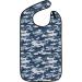 Classic BIB Designs Essl tchen for adults - Suitable for men & women - washable clothing protection with crumbly compartment - reusable blue camouflage pattern