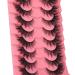 Fluffy Fairy Lashes - 18MM Wispy Fox Eye Bratz Manga Faux Mink False Eyelashes - 8 Pairs Pack - Buy Online on GoSupps.com