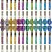 24 Pieces Metallic Embroidery Floss Multicolor Embroidery Skein Threads Glitter Embroidery Thread Cross Stitch Polyester Thread for Friendship Bracelets DIY Embroidery Thread Crafts