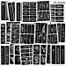 Konsait 123pcs Large Temporary Tattoos Stencils, 20 Sheets Boys and Man Glitter Tattoo Kit Templates Face Painting Stencil Body Art Stencil Pack for Adults Girls Women Kids Teenager Adultssigns