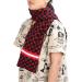 Heated Scarf - USB Electric Neck Wrap with 3 Temperature Settings | Warm Neckwear in Red & Black Grid Design - Perfect for Cold Weather - Buy Online on GoSupps.com