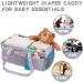 Large Baby Diaper Caddy Organizer with Changing Pad - Nursery Shower Gift Bag for Boy & Girl - Buy Online on GoSupps.com