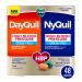 VICKS DayQuil & NyQuil High Blood Pressure Cold & Flu Relief Liquicap 48ct Co-Pack Powerful Multi Symptom Daytime & Nighttime Medicine for Cold Cough and Flu Symptoms 24ct DayQuil 24ct NyQuil