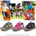 Pamray Kids Hiking Shoes - Anti Collision Non Slip Outdoor Sneakers (Dark-blue, Size 4 Big Kid) - Buy Online on GoSupps.com