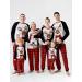 Christmas Tree Snowflake Matching Family Pajamas Set - Red black - Kids 2-3 Years - Buy Online on GoSupps.com