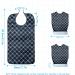 Epochleno Waterproof Bibs for Adults - 2 Pack XL | Reusable Senior Crumb Catcher - Black & Blue for Men & Women - Buy Online on GoSupps.com