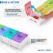 Weekly Pill Organizer - BPA Free 7 Day Travel Case for Vitamins Medication & Supplements - Large Compartments & Spring Assisted Open Design - Buy Online on GoSupps.com