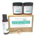Nascentials Pedicure Kit 3 Step Set - Soak Scrub and Moisturize Your Feet Made With Essential Oils (Cool Mint) Gift Set